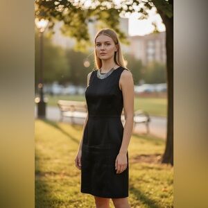 Level 99 Forever Black Collection Black Denim Dress